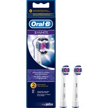 Oral-B 3D White 2'li Şarjlı Diş Fırçası Yedek Başlığı
