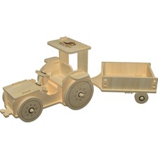 Makers Dükkan Ahşap Traktör Maket