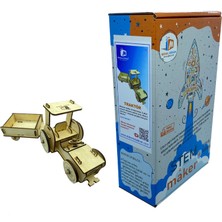 Makers Dükkan Ahşap Traktör Maket