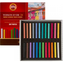 Koh-I-Noor Toison Dor Soft Pastel Köşeli 24LÜ (8584)