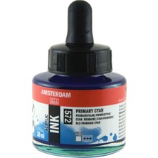 Talens Amsterdam Acrylic Ink 30ML 572 Primary Cyan
