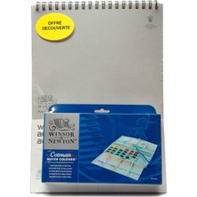 Winsor & Newton Winsor&newton Cotman Sulu Boya 24LÜ Yarım Tablet + Defter Hediyeli 26X36CM