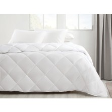 English Home Siesta Mikrofiber Çift Kişilik Yorgan 195x215 Cm Beyaz