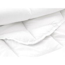 English Home Siesta Mikrofiber Çift Kişilik Yorgan 195x215 Cm Beyaz