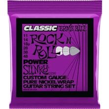 Ernie Ball 2250 Power Slinky Classic Rock N Roll Pure Nickel Wrap Electric Guitar Strings Takım Tel Elektro Gitar Teli 011-48