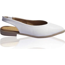 Bueno Shoes Topuktan Açık Deri Kadın Düz Sandalet 9N0102