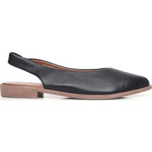 Bueno Shoes Topuktan Açık Deri Kadın Düz Sandalet 9N0102