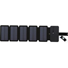 Valkyrie Katlanabilir 5 Panelli Solar Şarj Cihazı Hızlı Şarj 20 W 2.1 A