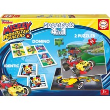 Educa Super Pack 4 In 1 Mickey And The Roadster Racers Çocuk Puzzle