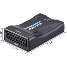 Ally 1080P Scart to HDMI Dönüştürücü Ses Video Adaptörü AL-31483