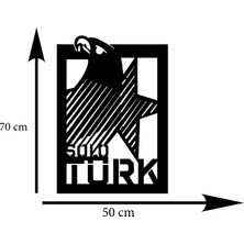 Woodenart Ledli Solotürk Ahşap Tablo