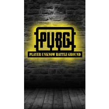 Woodenart Ledli  Pubg Ahşap Tablo