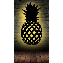 Woodenart Ledli Ananas Ahşap Tablo