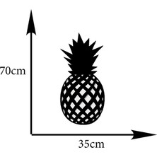 Woodenart Ledli Ananas Ahşap Tablo