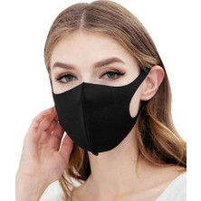 Efabric Maske 10 Adet Yıkanabilir Nano Bez Dikişli Siyah Maske