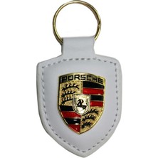 Ripido Porsche Anahtarlık Drivers Selection Beyaz Deri
