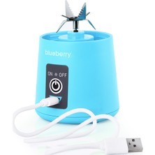 Blueberry 380 ml Mavi Portatif USB'li Blender Jet