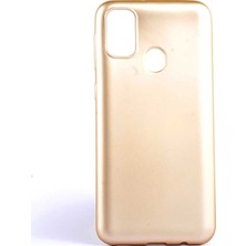 Gpack Samsung Galaxy M31 Kılıf Premier Silikon Koruma + Nano Glass Gold