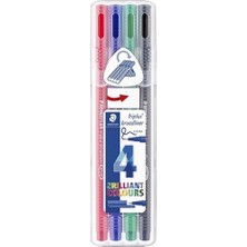 Staedtler 334 SB4 Brodliner Triplus 4lü Set