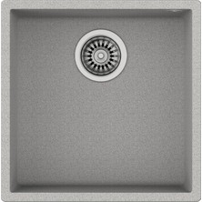 Teka SQUARE 40.40 TG STONE GREY Tezgahaltı Granit Eviye Gri 40 cm 115230026