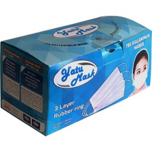 Yatu Mask Tek Kullanımlık Cerahi Maske Telli 3 Katlı 3 Kutu 150 Adet