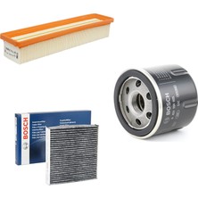 Bosch Filtre Bakım Seti Renault Clio Iv 1.2 16V 2013+ Benzinli  Hava + Yağ + Polen