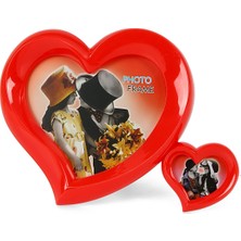 Birlik Fotoğrafçılık Kırmızı Kalp Çerçeve 2'li LM7368