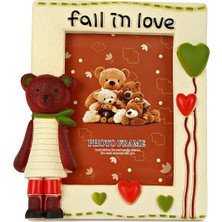 Birlik Fotoğrafçılık Fall In Love Yeşil Kalpli Çerçeve TF3350