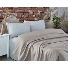 Komfort Home Çift Kişilik Ranforce Pike Takımı 200x230 cm  S. Kahve