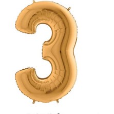 Kikajoy Dev Folyo Rakam 102 cm Balon Gold 3