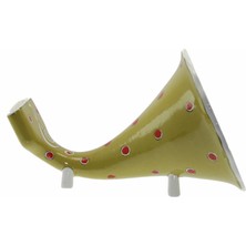 Otantik Çini Akustik Gramafon 23 x 32 cm Eğlenceli Telefon Kulağı