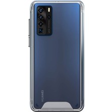 Case Street Huawei P40 Kılıf Gard Nitro Şeffaf Sert Silikon Renksiz