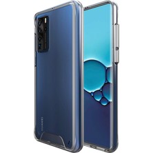 Case Street Huawei P40 Kılıf Gard Nitro Şeffaf Sert Silikon Renksiz