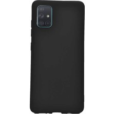 Case Street Samsung Galaxy A31 Kılıf Premier Silikon Koruma+Nano Glass Siyah