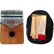 Kalimba Maun Model 17 Tuşlu Pro Kalimba + Çekiç + Kılıf + Nota Sticker
