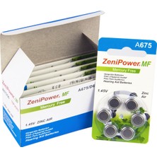 Zenipower 675 Numara Işitme Cihazı Pili / 10 Paket - 60 Adet