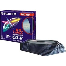 Fujifilm Cd-R 700MB - 52X Ince Kutu - 10 Adet