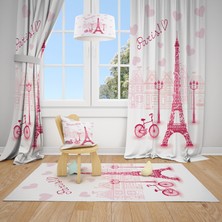 Mekta Home Paris Çocuk Odası Takımı Fon Perdesi 2 Kanat MKT-106
