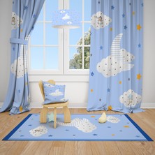 Mekta Home  Zzz Uyku Çocuk ve Bebek  Odası Fon Perdesi 2 Kanat MKT-148