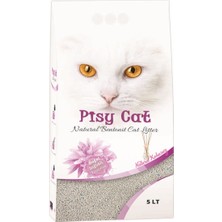 Pisycat Natural Tozsuz Topaklaşan Ince Kedi Kumu 5 lt