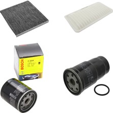 Bosch Toyota Corolla 1.4d 4d 2002-2007 Dizel Hava + Yağ + Yakıt Filtre + Polen Sardes