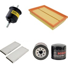 Bosch Hyundai Accent 1.3 1.5 Benzinli 2000-2006 Hava + Yağ + Yakıt Filtre + Polen Sardes