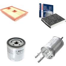 Bosch Volkswagen Golf Jetta Passat 1.2 1.4 Tsı 2013+ Hava + Yağ + Yakıt Filtre + Polen