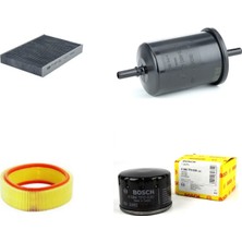 Bosch Renault Clio Iı 1.4 Benzin E7J 75 Beygr Hava + Yağ + Yakıt Filtre + Polen Sardes