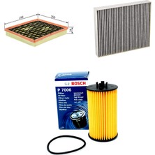 Bosch Opel Astra J 1.6 16V 2010+ A16XER Benzin Hava + Yağ + Polen Sardes