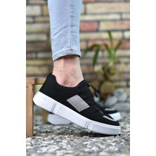 Riccon Siyah Buz Beyaz Erkek Sneaker 00122023