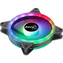 Aerocool Duo12 12cm ARGB Adreslenebilir RGB LED Fanlı - Otomatik Hız Ayarlı - PWM - Kasa Fanı (AE - CFDUO12)