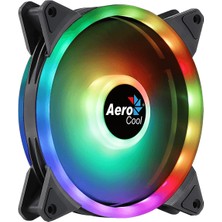 Aerocool Duo14 14cm ARGB Adreslenebilir RGB LED Fanlı - Otomatik Hız Ayarlı - PWM - Kasa Fanı (AE - CFDUO14)