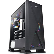 Dark Raider 500W 80+ 3x12cm RGB Fanlı, Tempered Glass Cam Panel, USB 3.0 Bilgisayar Kasası (DKCHRAIDER580BR)