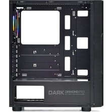 Dark Diamond PRO Mesh 4x12cm FRGB Fan, Full Akrilik Yan Panel, USB 3.0 Bilgisayar Kasası (DKCHDIAMONDPROMS))